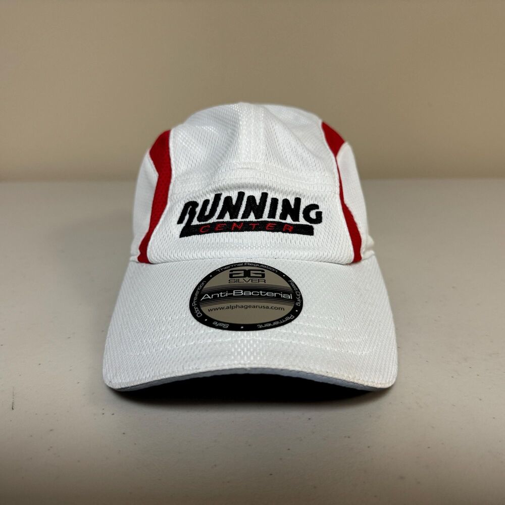 Running Center Sports Hat Cap Alpha Gear 5 Panel Jogging Cycling Strap Back